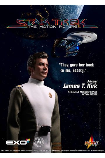 Star Trek: The Motion Picture Action Figure 1/6 Admiral James T. Kirk 30 cm