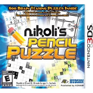 Nikoli's Pencil Puzzle 3D Nintendo 3DS