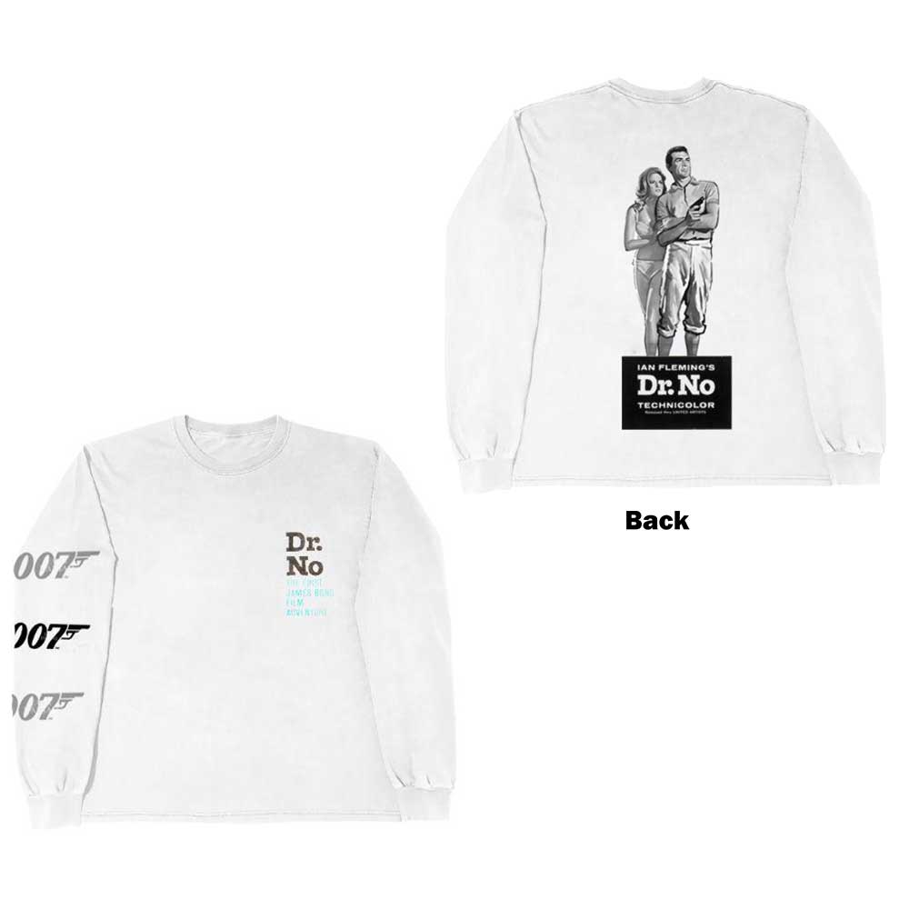 JAMES BOND 007 DR NO BACK PRINT LONG SLEEVE T-SHIRT