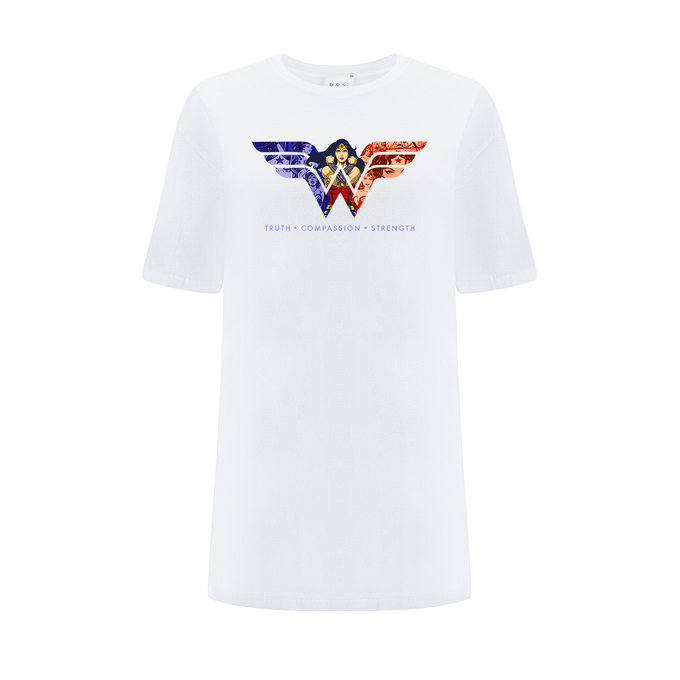 Wonder Woman DC White OVERSIZE T-shirt