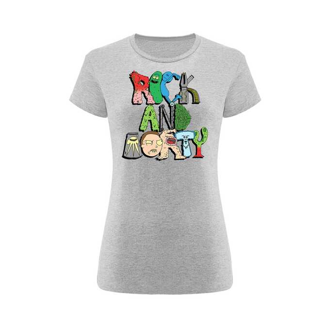 Rick and Morty Gray T-Shirt