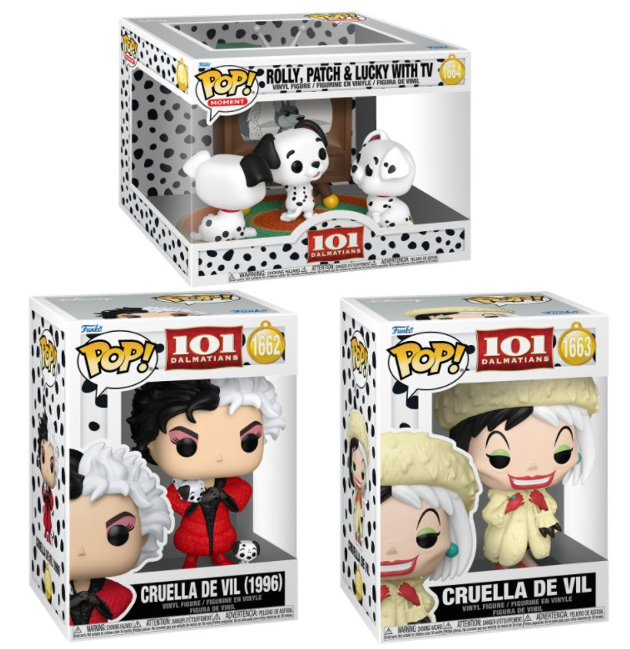 Pop! Complete Set 3 101 Dalmatians Disney