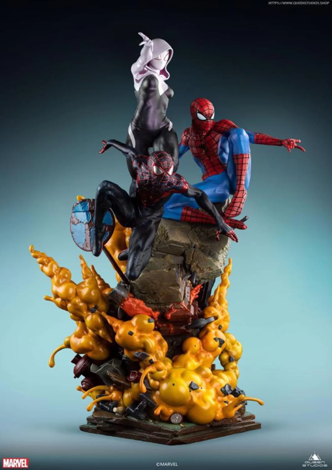 MARVEL THE AMAZING SPIDER-MAN 1/4 SPIDER-VERSE TRIO STATUE