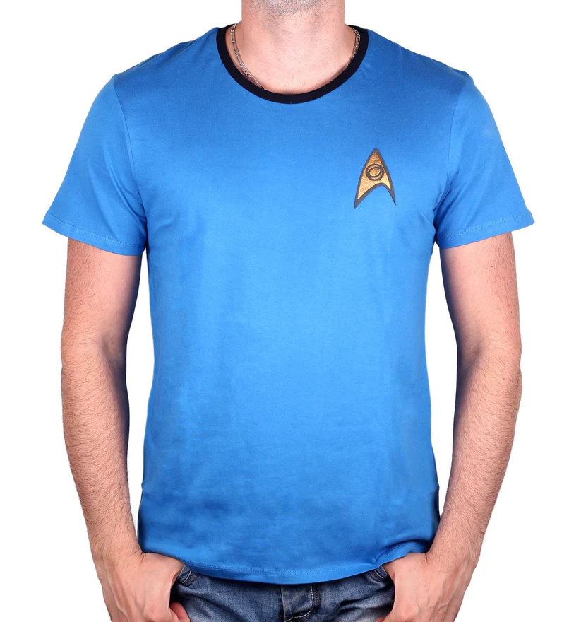 Star Trek Costume Spock Bleu T-shirt