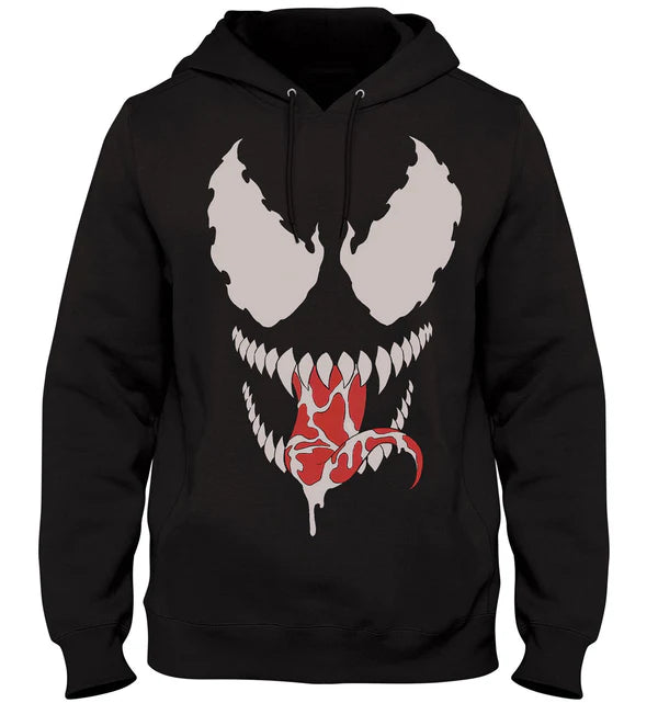 Venom Marvel Dark Face Venom Hoodie