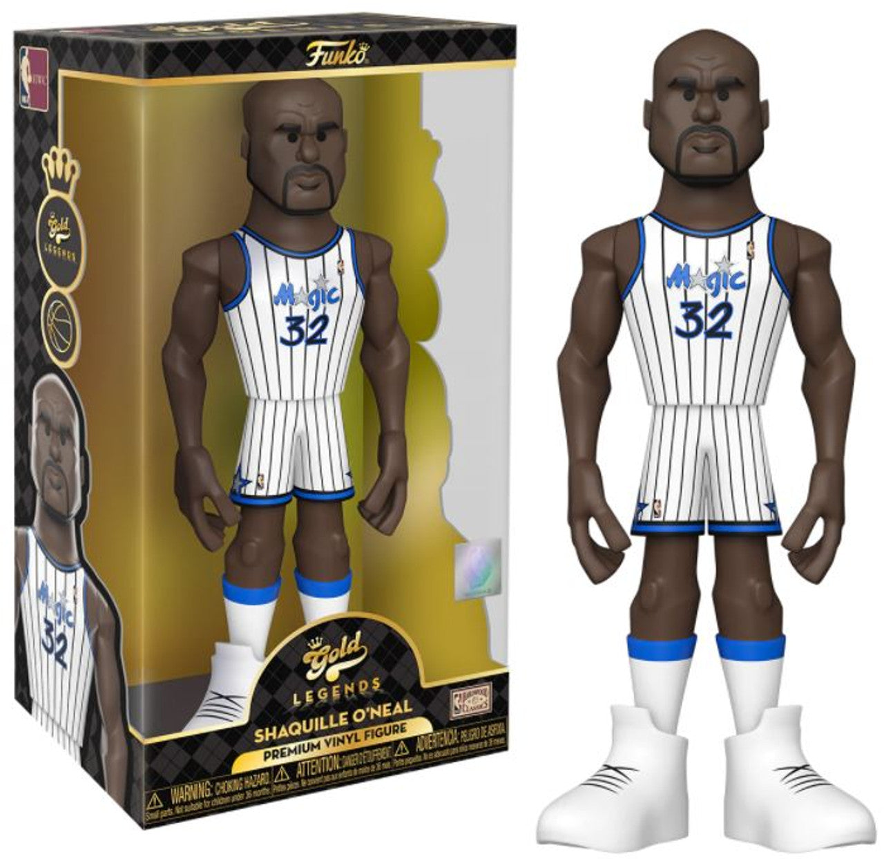 Gold NBA Legends 12" Shaquille O'Neal Orlando Magic