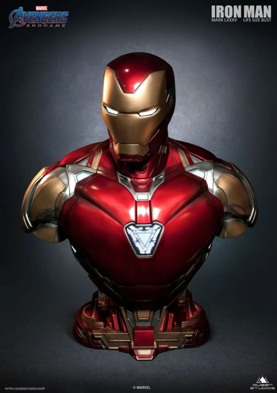 MARVEL AVENGERS ENDGAME IRON MAN BUST MARK LXXXV 1/1 MARK 85