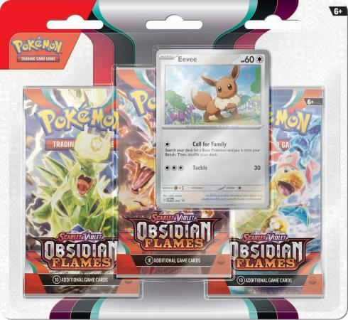Pokemon Scarlet & Violet Obsidian Flames 3-Pack Blister