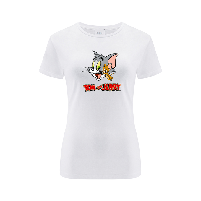 Tom & Jerry White T-Shirt