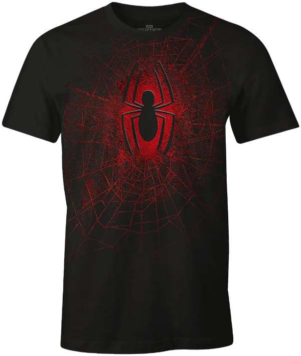Marvel Spider-Man Destroyed Spider Web T-Shirt