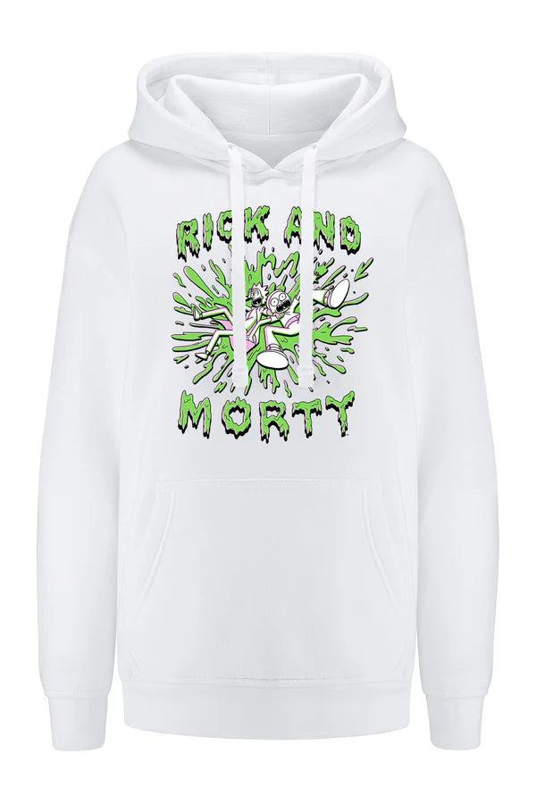 Rick and Morty White Hoodie