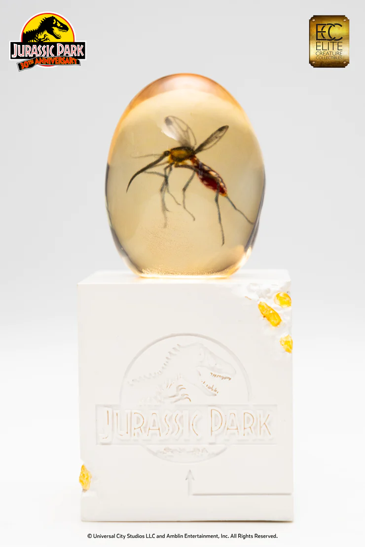Jurassic Park Replica Elephant Mosquito in Amber
