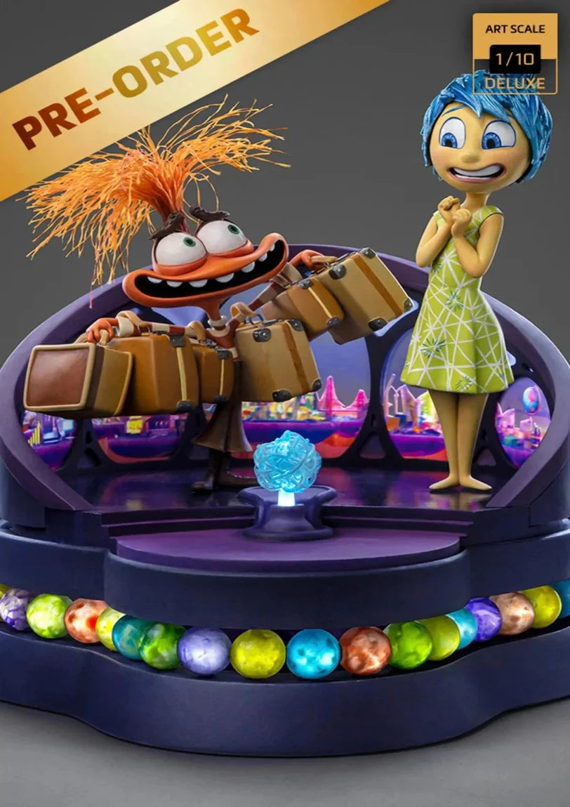 DISNEY'S INSIDE OUT 1/10 JOY AND ANXIETY DELUXE ART SCALE