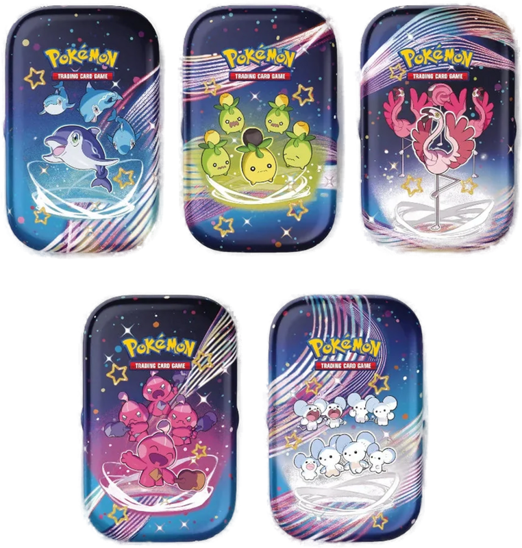 Pokemon Paldean Fates Mini Tin Bundle Set of 5 Tins