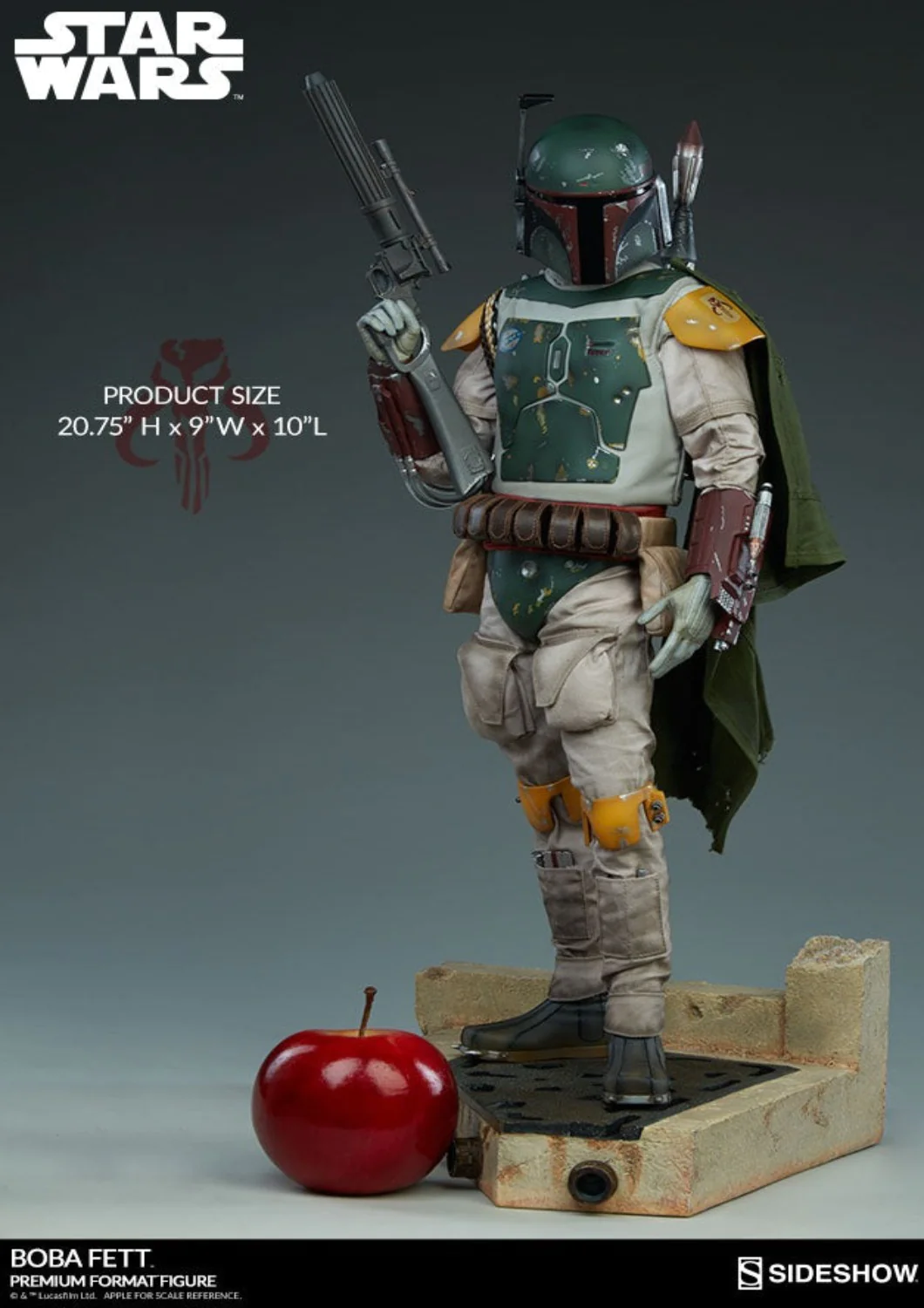 SIDESHOW BOBA FETT ROJT PREMIUM FORMAT
