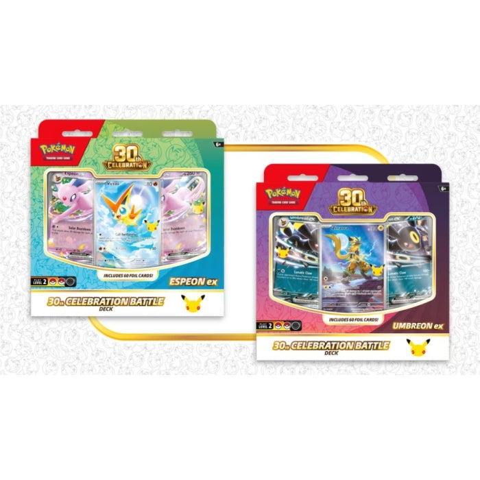 Pokemon 30th Celebration Battle Deck 2-Deck Lot