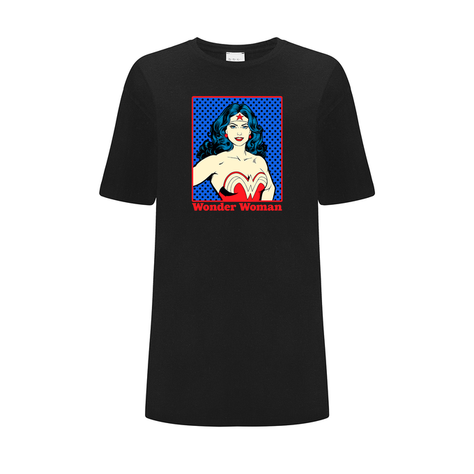 Wonder Woman DC Black OVERSIZE T-shirt