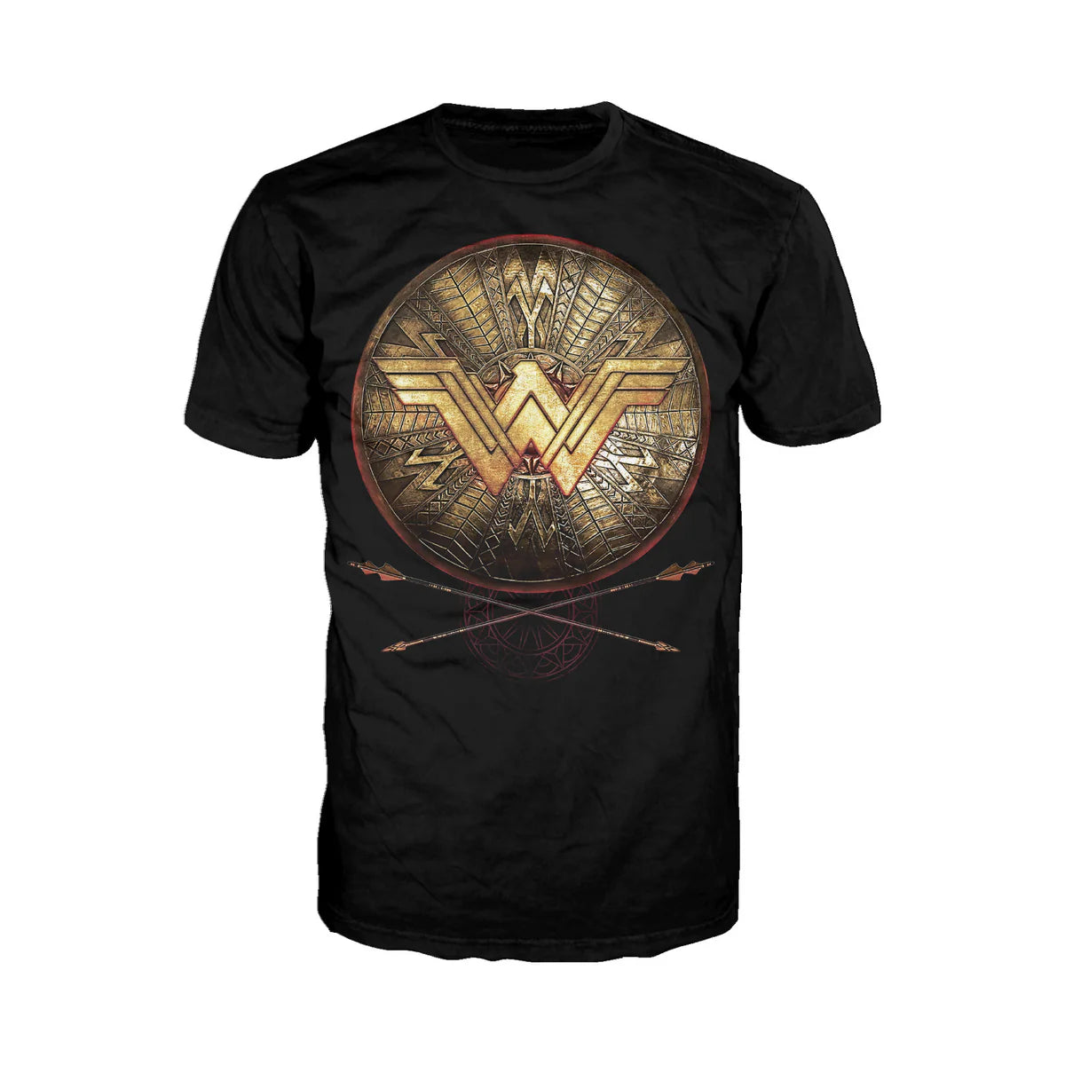 DC Wonder Woman Logo 3D Shield Official Men's T-shirt