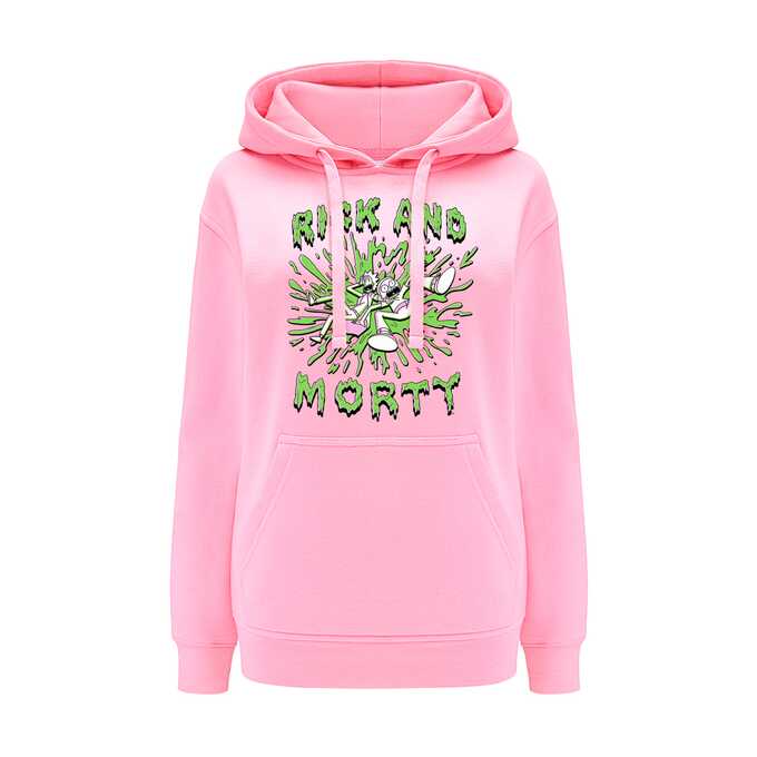 Rick and Morty Pink Hoodie