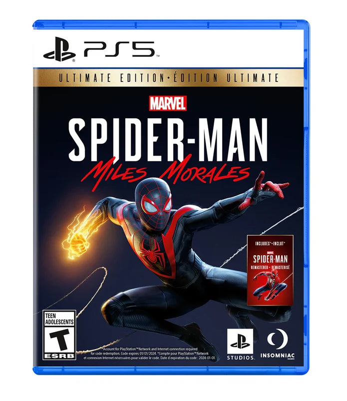 MARVELS SPIDERMAN MILES MORALES ULTIMATE EDITION PLAYSTATION 5