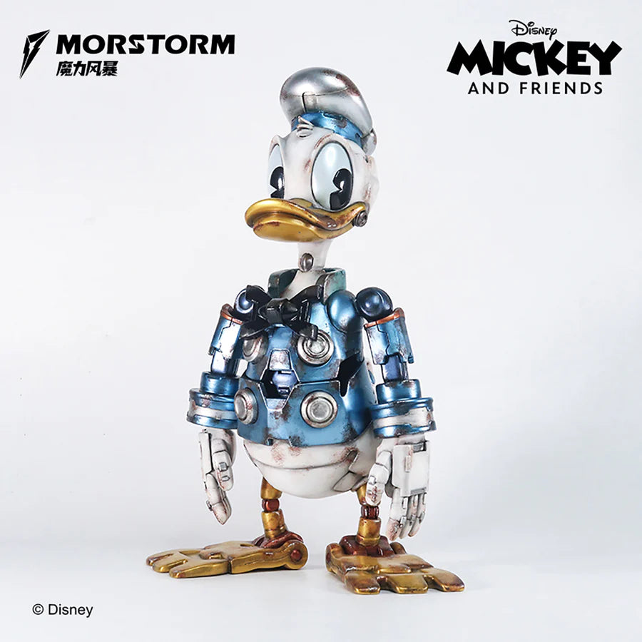 Disney Mickey and Friends Disney Art Statue Mecha Series Future Exploration Mechanical Cyberpunk Donald Duck 11" Polystone Statue