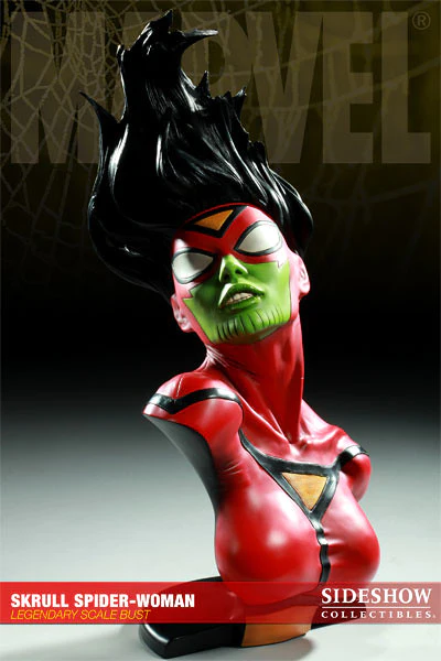 Sideshow Collectibles Marvel Legendary Scale Bust Skrull Spider-Woman SDCC 2010 Exclusive