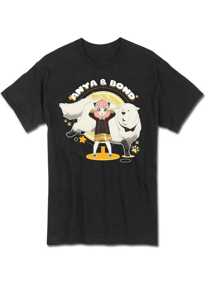 Spy X Family Anya Forger & Bond With Paw Print Boyfriend T-Shirt