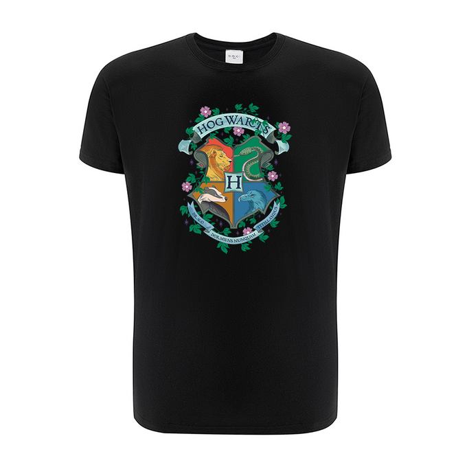 Harry Potter Hogwarts Arms Black T-shirt