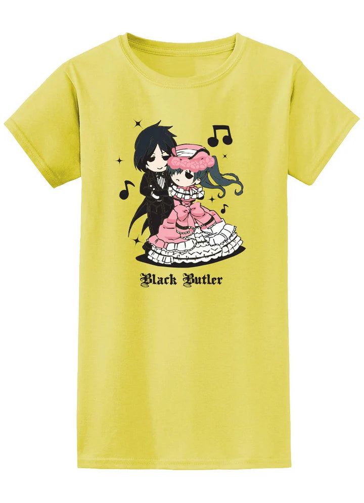Black Butler Sebastian Michaelis & Ciel Phantomhive Dancing Jr T-Shirt