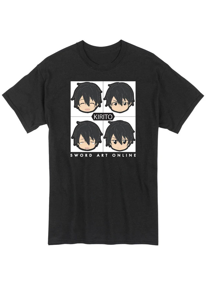 Sword Art Online SD Kirito Faces T-Shirt