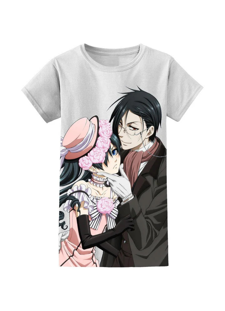 Black Butler Sebastian Michaelis & Ciel Phantomhive Dancing Full Jrs T-Shirt