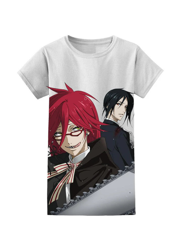 Black Butler Grell Sutcliff & Sebastian Michaelis Full Jrs T-Shirt