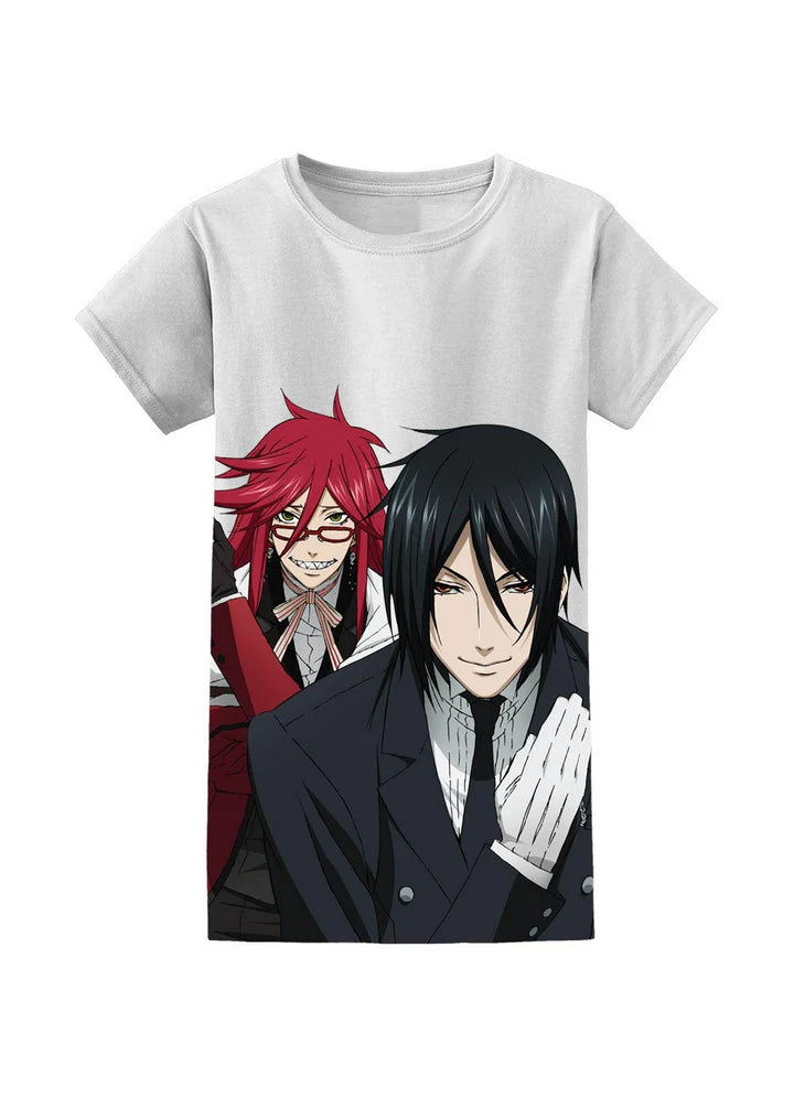 Black Butler Grell Sutcliff & Sebastian Michaelis 2 Full Jrs T-Shirt