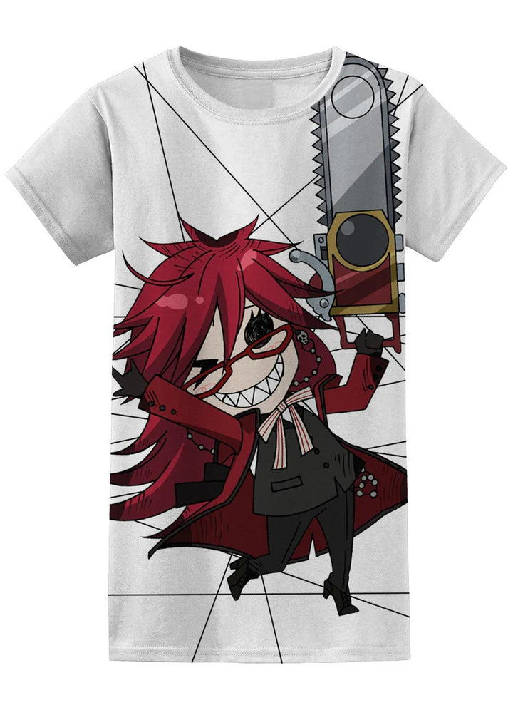 Black Butler Grell Sutcliff SD Jrs T-Shirt