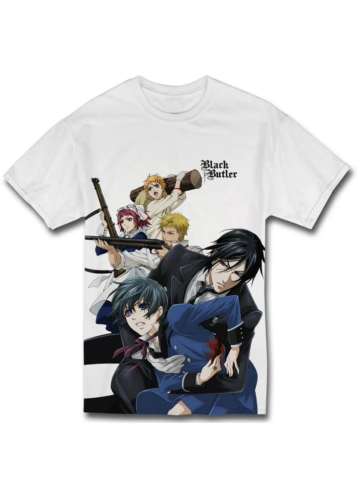 Black Butler Group Ready To Battle Sublimation Men's T-Shirt