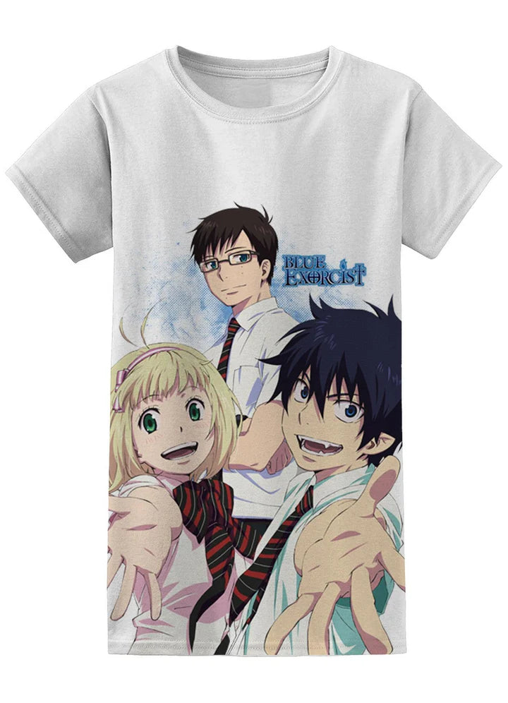 Blue Exorcist Academy Group Dye Sublimation Jrs T-Shirt