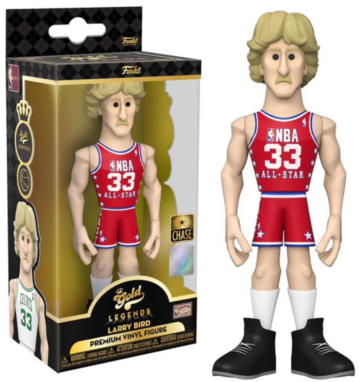 Gold NBA Legends 5" ALL STAR CHASE Larry Bird Boston Celtics