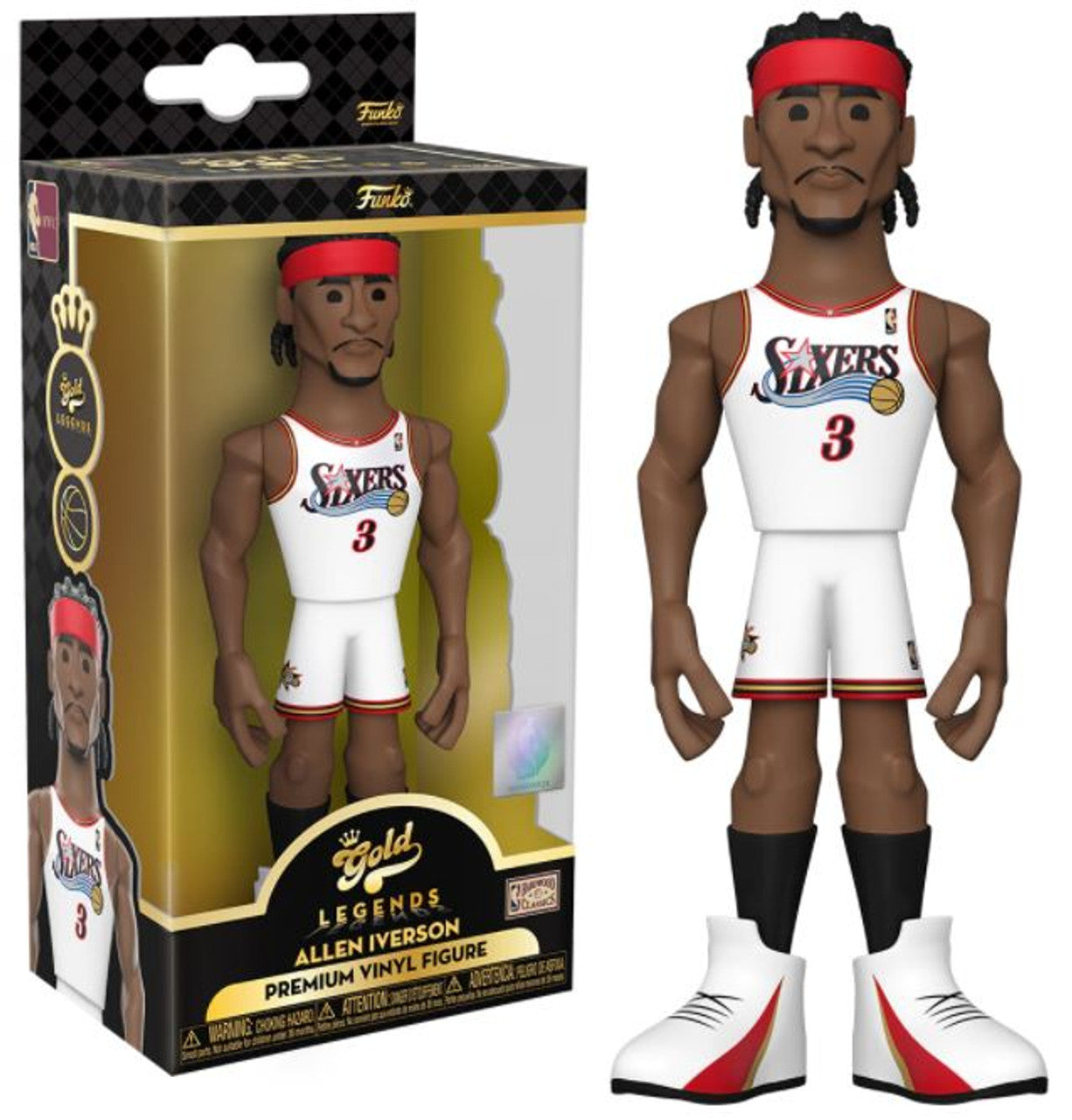 Gold NBA Legends 5" Allen Iverson Philadelphia 76ers