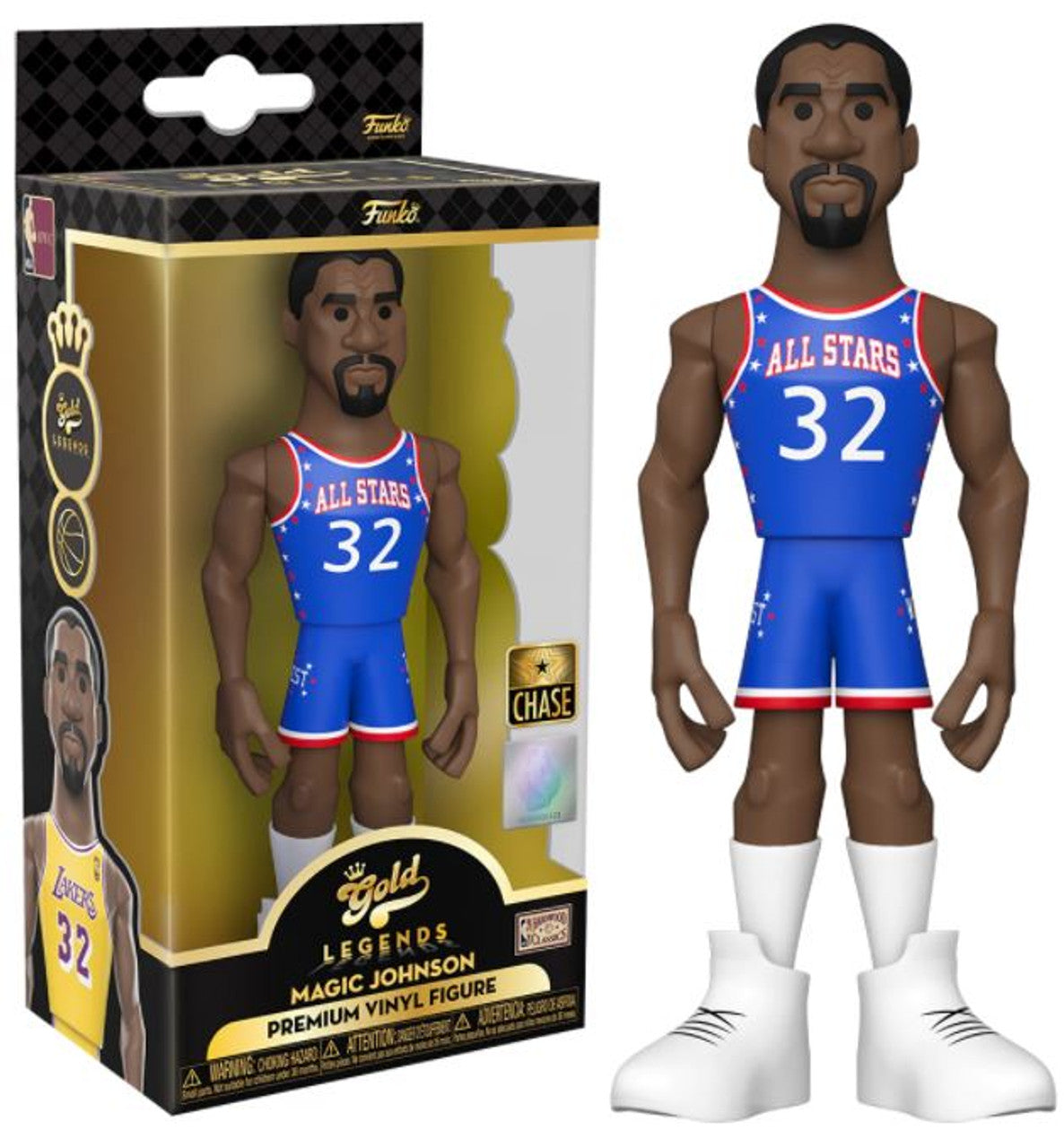 Gold NBA Legends 5" ALL STAR CHASE Magic Johnson Los Angeles Lakers