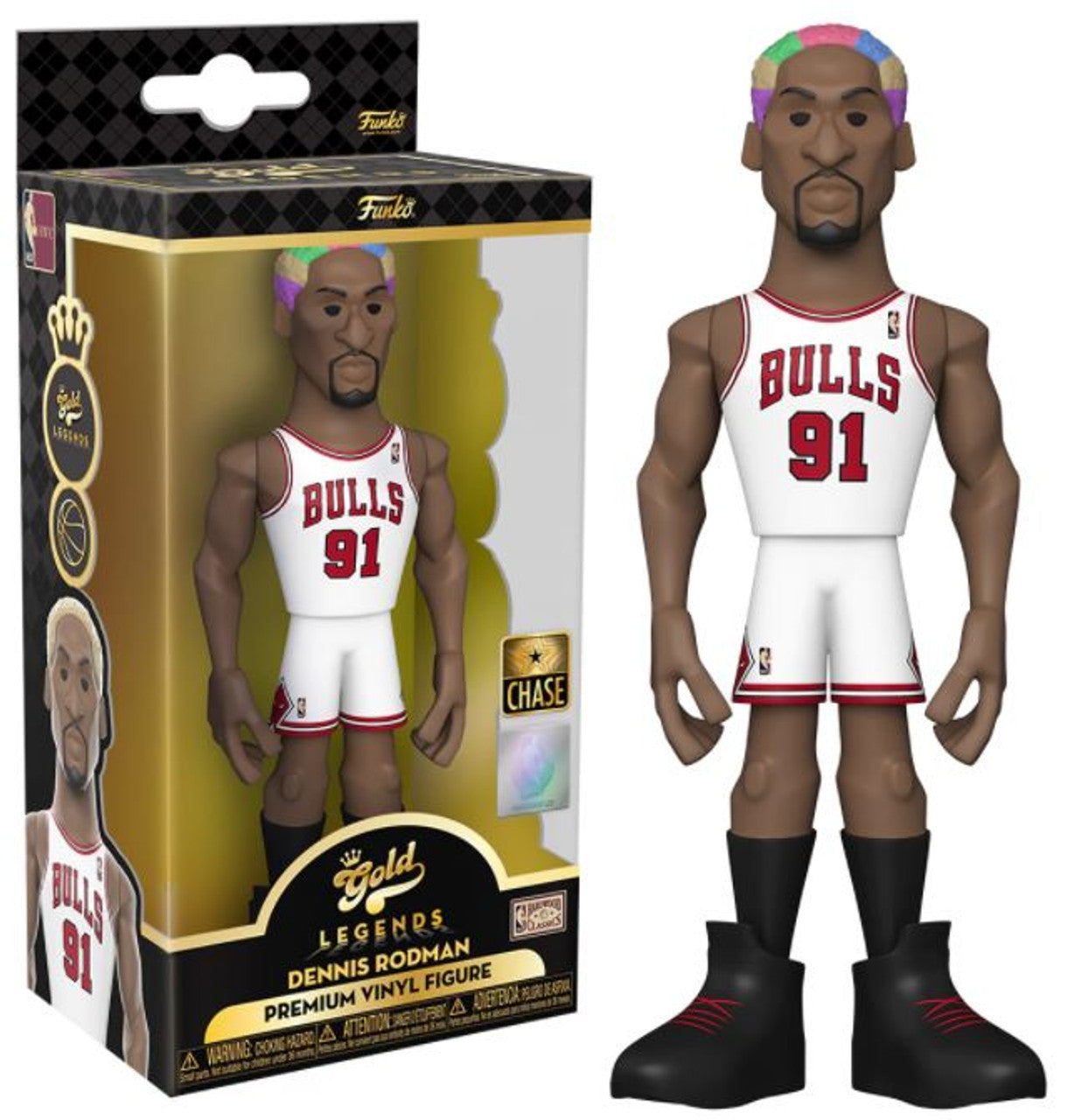 Gold NBA Legends 5" COLORED HAIR CHASE Dennis Rodman Chicago Bulls