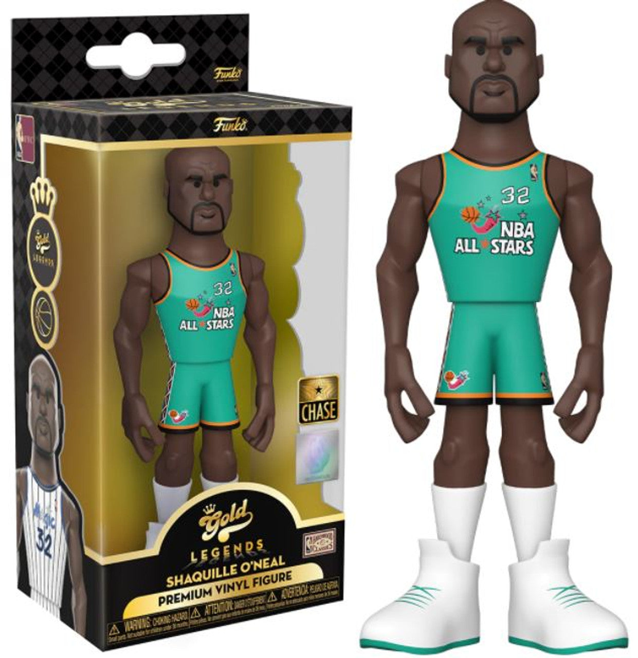 Gold NBA Legends 5" ALL STAR CHASE Shaquille O'Neal Orlando Magic