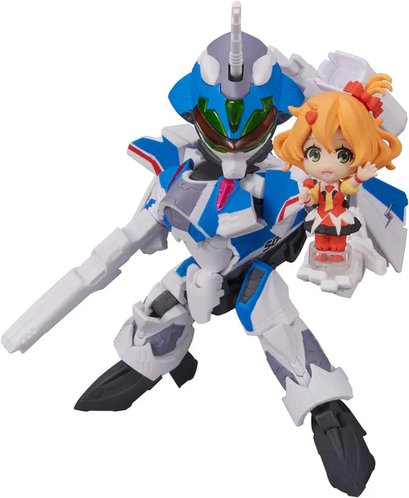 TINY SESSION Macross Delta VF-31J Siegfried Hayate Immelman Fighter with Freyja Wion