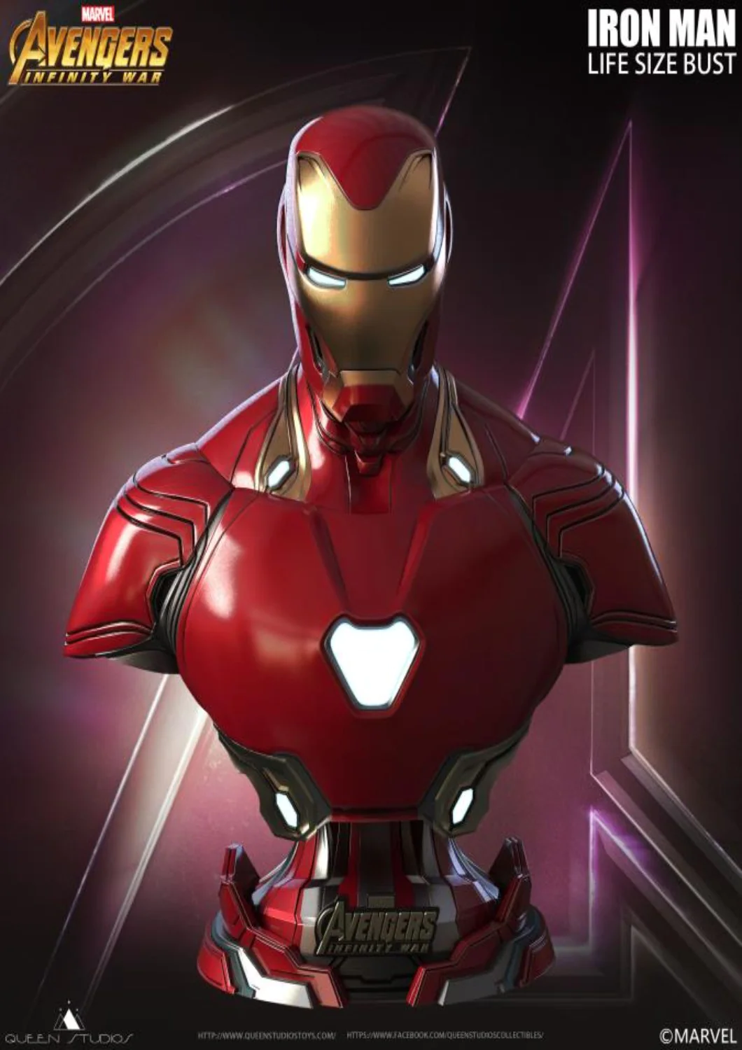 MARVEL IRON MAN MARK L 1/1 MARK 50 BUST
