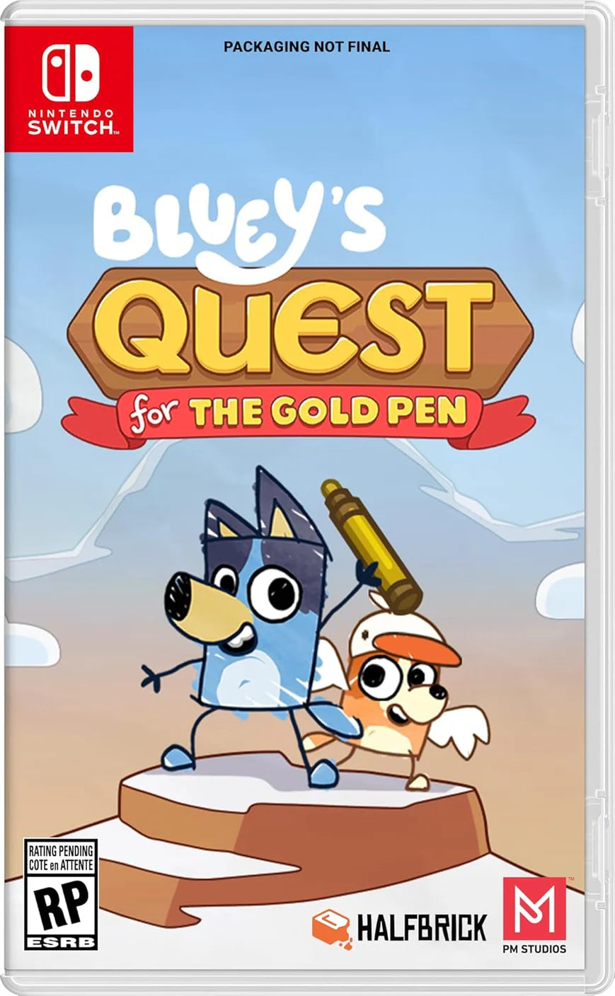 Bluey's Quest for The Gold Pen Nintendo Switch