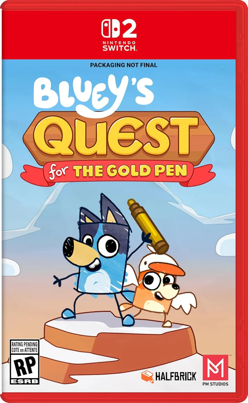 Bluey's Quest for The Gold Pen Nintendo Switch 2