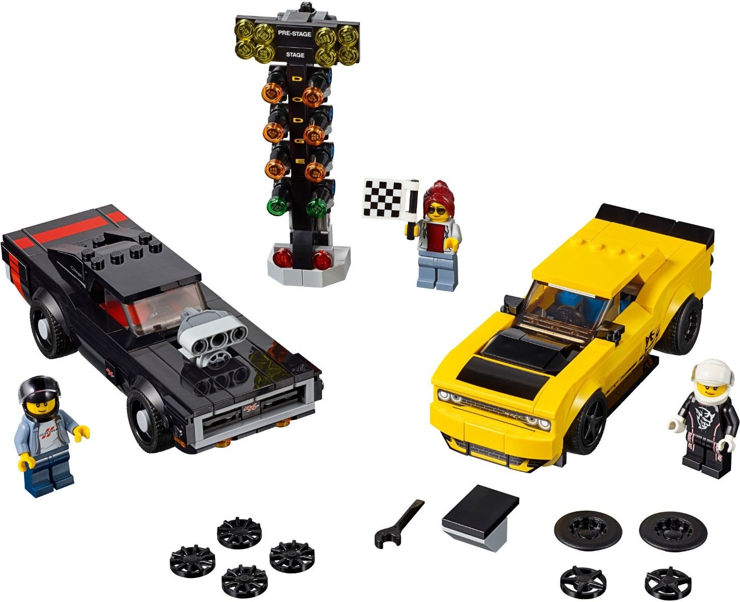 LEGO Speed Champions 2018 Dodge Challenger SRT Demon and 1970