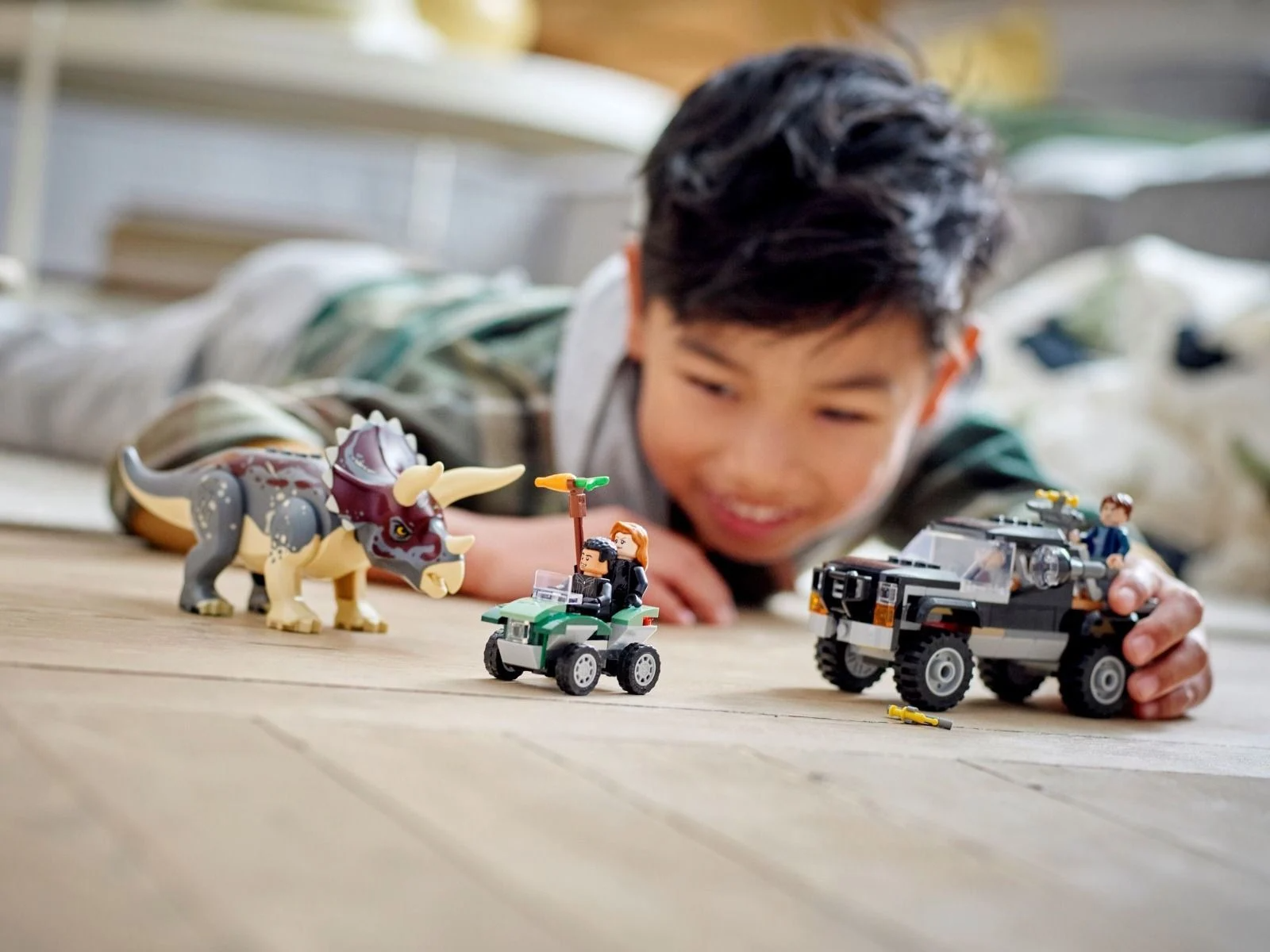 LEGO Jurassic World Triceratops Pickup Truck Ambush Jurassic World Dominion