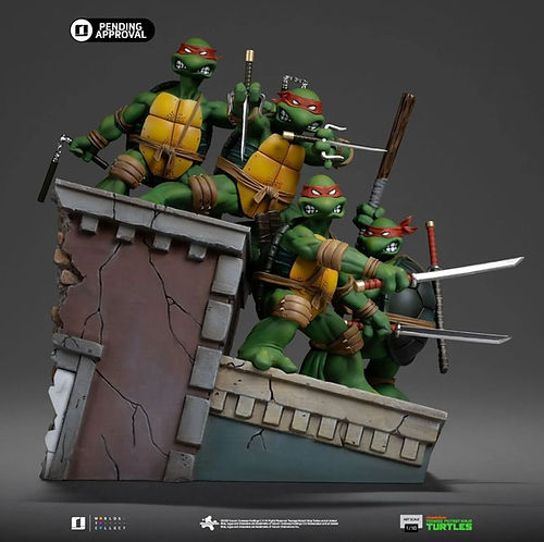TMNT 1st Cover Set Deluxe Art Scale 1/10 Statue
