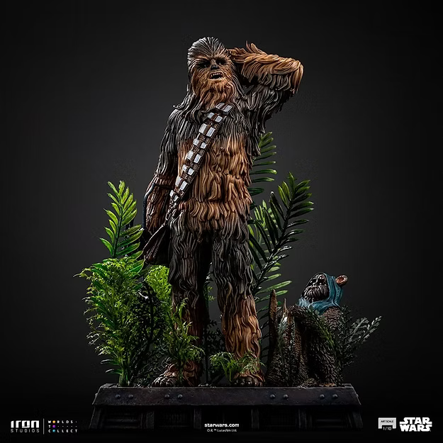 Chewbacca and Tokkat Star Wars Art Scale 1/10 Statue