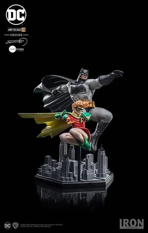 The Dark Knight 1/10 Batman & Robin Statue
